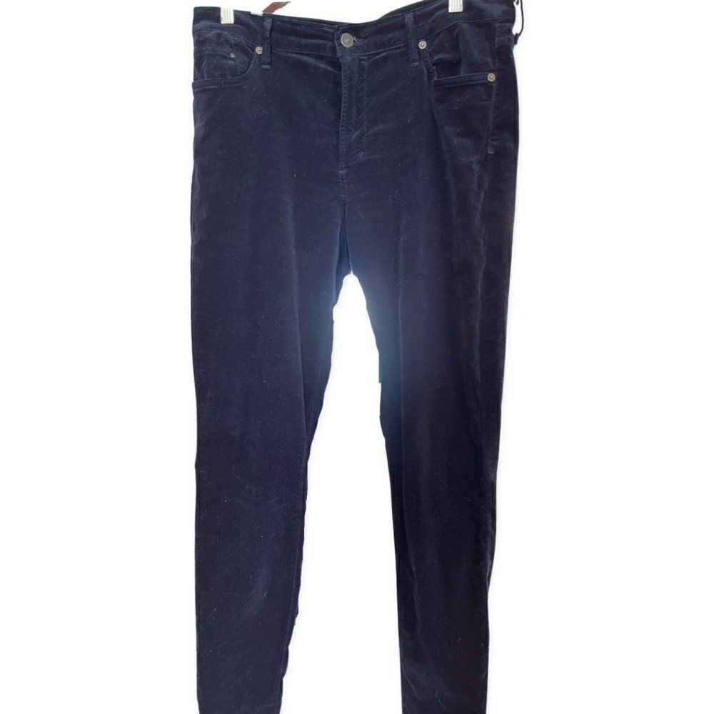 Citizens of Humanity navy velvet jean, EUC, sz 32, high rise skinny, classic